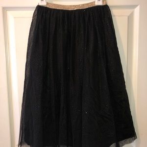 Gold and black kid skirt